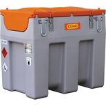 Citerne de ravitaillement fuel 600 litres, avec kit pompe à gasoil 12V 45 l/min, pistolet automatique et capot, CEMO