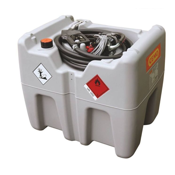 Citerne de ravitaillement fuel 210 litres, 12V 45 l/min, sans capot, CEMO