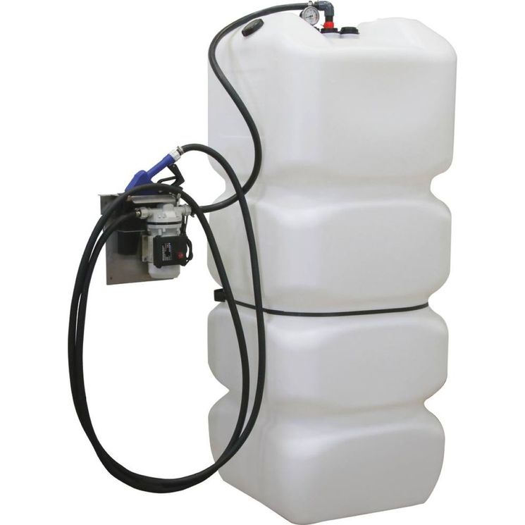 Cuve de stockage AdBlue PEHD 1000 litres simple paroi, avec pompe 34 l/min et pistolet automatique, DRAKKAR