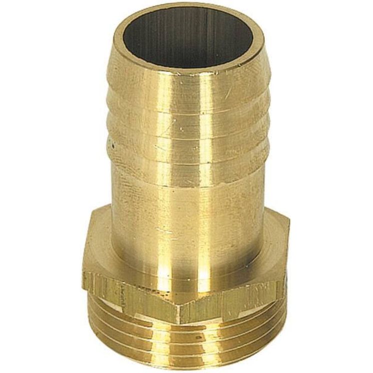 Raccord cannelé 3/4"G/M laiton pour tuyau Ø25mm, PIUSI