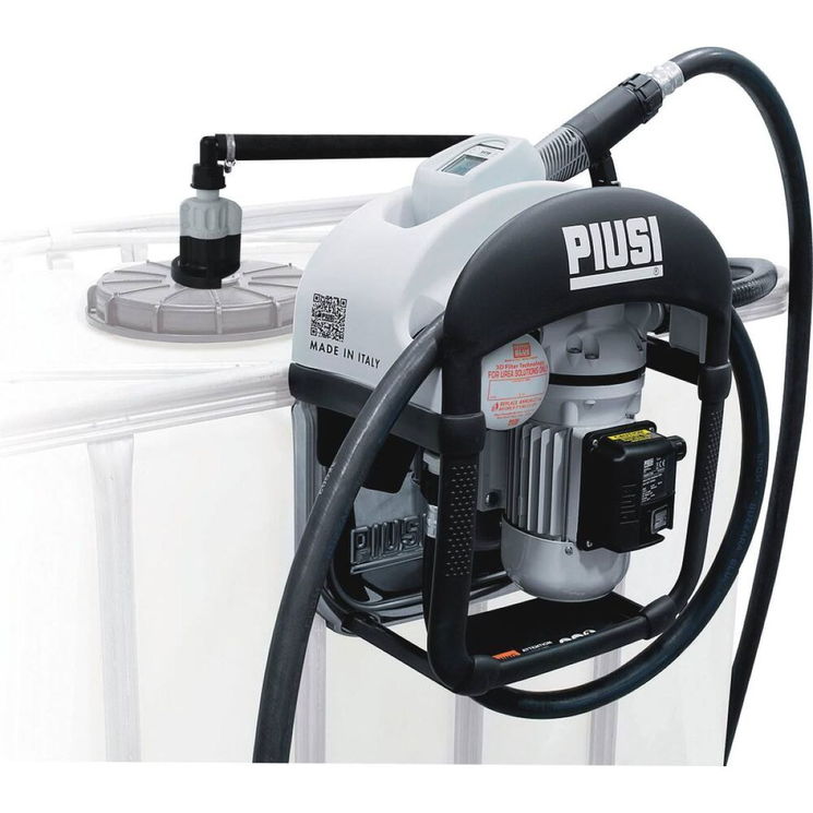 Kit pompe AdBlue carénée 230V 32 l/min, pistolet automatique avec compteur et filtration intégrée, PIUSI