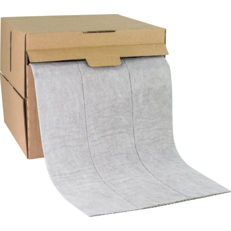 Rouleau absorbant tous liquides 400mmx25m en carton distributeur