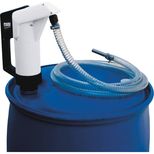 Pompe à levier manuelle AdBlue pour fût de 60 à 120 litres, débit 18 l/min, tube télescopique 900 mm, PIUSI