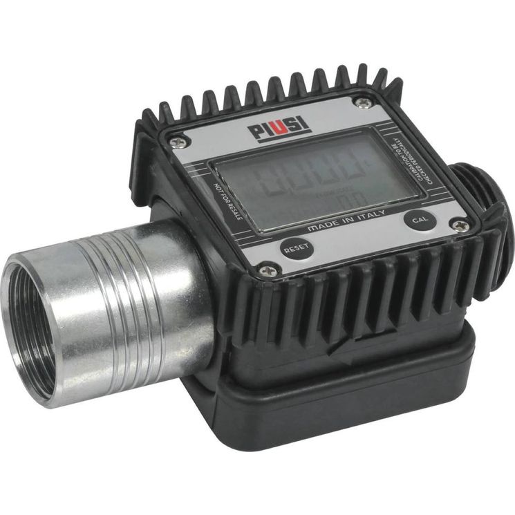 Compteur digital gasoil K24 Polyamide, ecran multiposition, entrée/sortie 1"mâle/femelle ou mâle/mâle, PIUSI