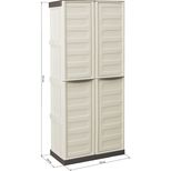 Armoire PVC haute avec 3 étagères de rétention, 700x390x1655mm, UNIVERSEL