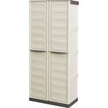 Armoire PVC haute avec 3 étagères de rétention, 700x390x1655mm, UNIVERSEL