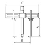 Extracteur universel à griffes multiples intérieur/extérieur 140x173 mm, 5 tonnes, DRAKKAR