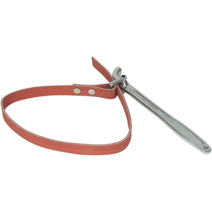 Clé à filtre à sangle Ø220 mm maxi, cuir 750x25 mm, poignée acier 275 mm, DRAKKAR