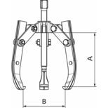 Extracteur 3 griffes, de 1 à 7 tonne, facile à positionner, DRAKKAR