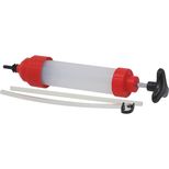 Seringue à huile 350 ml, 380 mm, Ø56 mm, PVC graduée, translucide, 10219