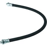 Flexible caoutchouc armé Ø12 mm, filetage 10M, longueur 500 mm