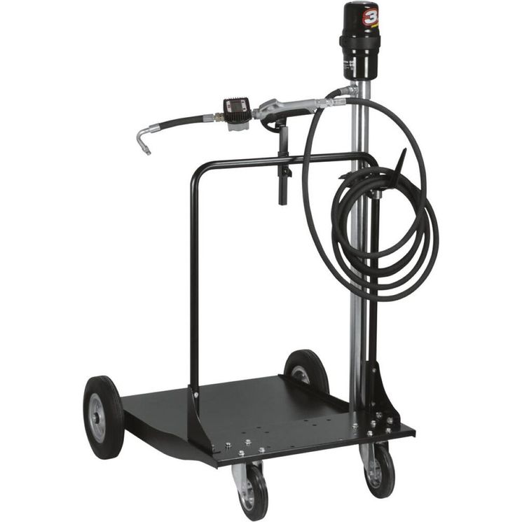 Ensemble pneumatique huile 180-220 kg, 3-8 bar, 21,5 l/min, pistolet digital et chariot