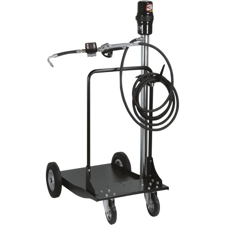 Ensemble pneumatique huile 20-60 kg, 3-8 bar, 21 l/min, pistolet digital, compteur, chariot