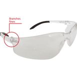 Lunettes de protection épouse la forme du visage, protection latérale monobloc