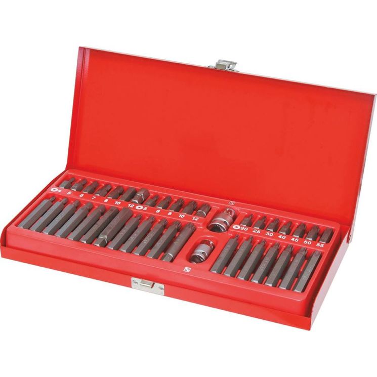 Coffret de 40 embouts XZN - Hexagonal - Torx, 30 mm et 75 mm de longueur, DRAKKAR