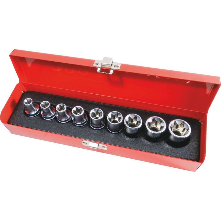 Coffret de douilles 1/4”, 42 pièces, acier au chrome vanadium, DRAKKAR