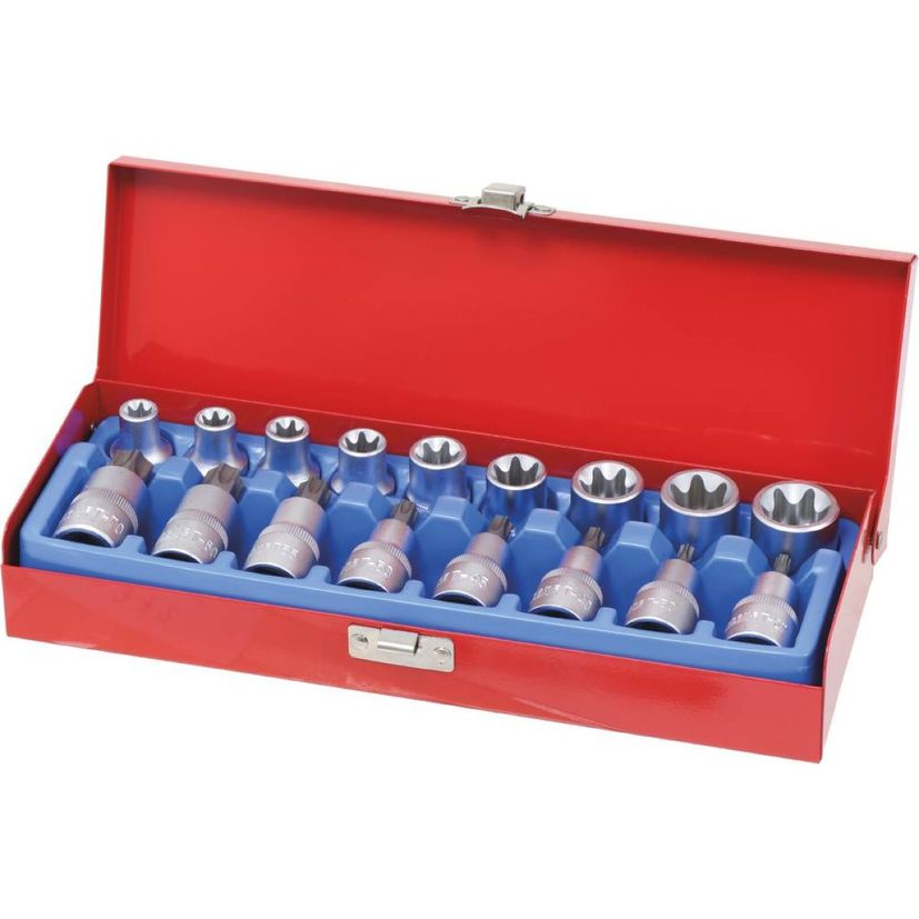 Coffret de 17 pièces douilles-douilles tournevis 1/2, DRAKKAR