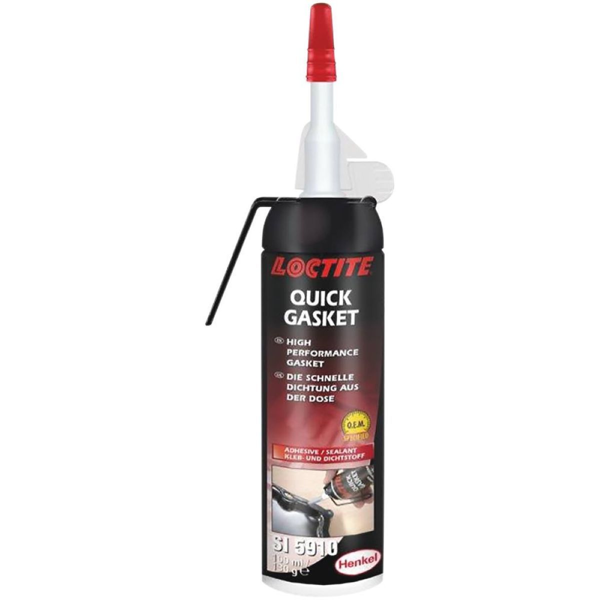 Joint d'étanchéité silicone pour métal et plastique SI 5910 - cartouche de 100ml, LOCTITE