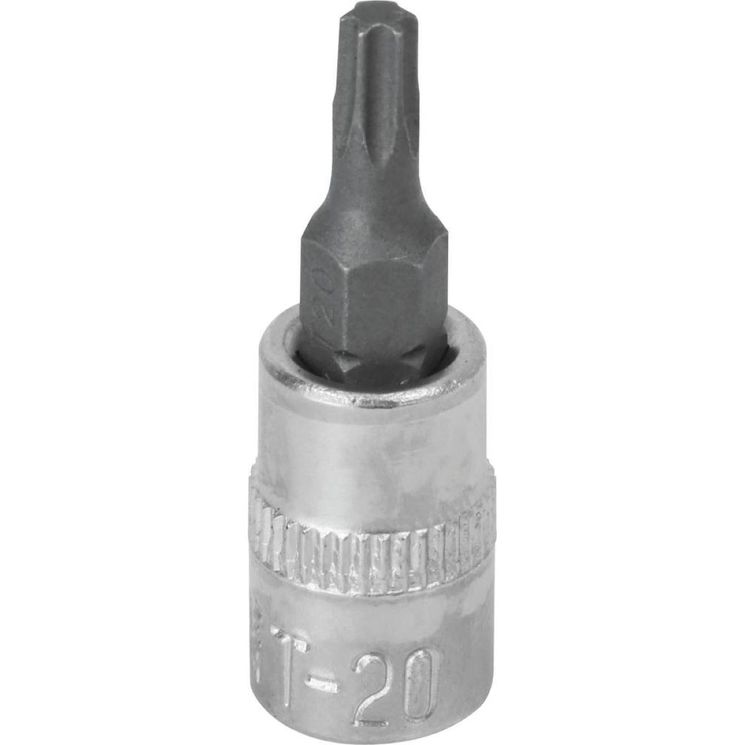 Douille tournevis 1/4 avec embout Torx T20, longueur 37 mm, DRAKKAR