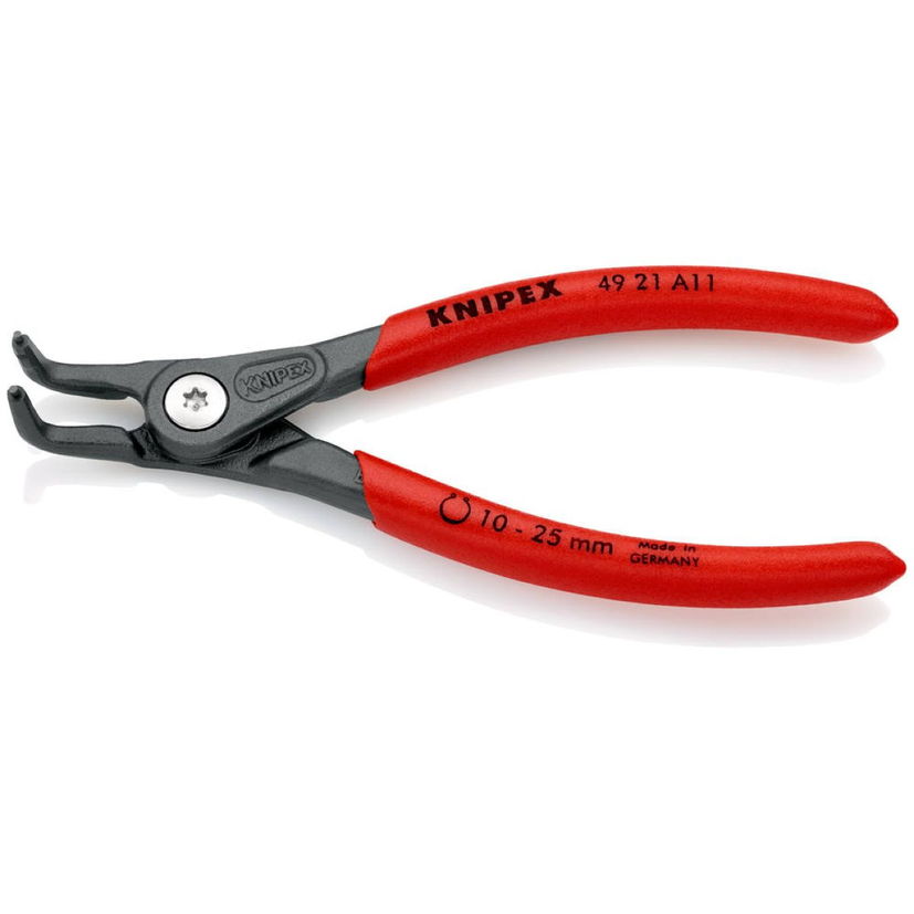 Pince de précision pointes coudées à 90° 200 mm pour circlips extérieur Ø40/100 mm, 49 21 A11, KNIPEX