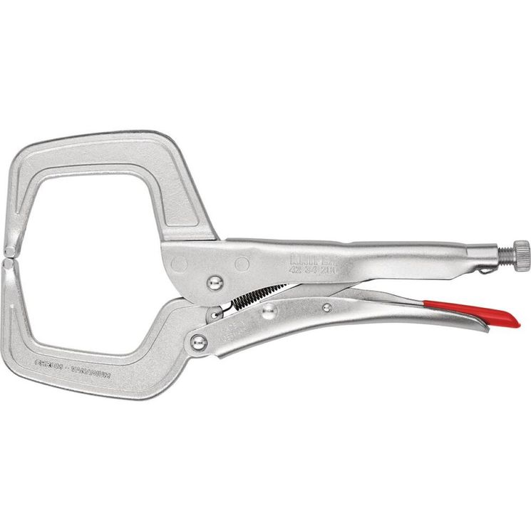 Pince étau à souder, longueur 280 mm, rectangulaire, capacité 90 mm, KNIPEX, 42 34 280