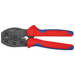 Pince à cosses rondes et connecteurs non isolés 0,5 - 6 mm², longueur 220 mm, KNIPEX, 97 52 35