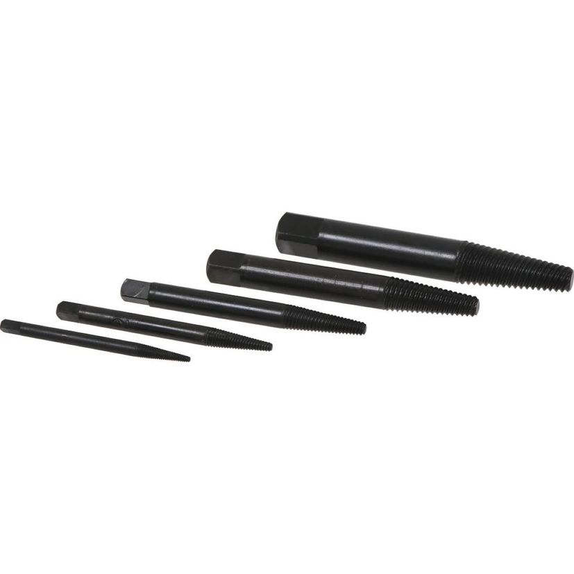 Jeu de 5 extracteurs, tige Ø3,6 à 11 mm, acier au chrome vanadium, RENNSTEIG, 9R 470 900 3