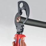 Coupe-câble, section cuivre multi filaire 32 mm², longueur 250 mm, KNIPEX, 95 31 250