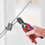 Coupe boulon compact gainée bi-matière Ø3,6 mm du fil corde à piano, longueur 200 mm, KNIPEX, 71 32 200