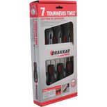 Jeu de 7 tournevis Torx de T10 à T40, DRAKKAR