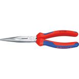 Pince demi-ronde droite avec tranchant, longueur 160 mm, mâchoires 50 mm, KNIPEX, 26 12 200