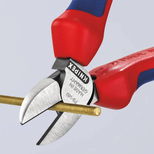 Pince coupante de côté 160 mm, tête polie, gainée bi-matière, KNIPEX