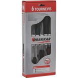 Jeu de 6 tournevis plats et Pozidriv, DRAKKAR