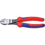 Pince coupante à forte démultiplication, diamètre du fil 2,2/2,7/3,8 mm, longueur 180 mm, KNIPEX, 74 02 180