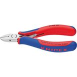 Pince coupante de côté pour électronique, capacité de coupe Ø 1,6-1,2-0,6 mm, KNIPEX, 77 02 115 SB