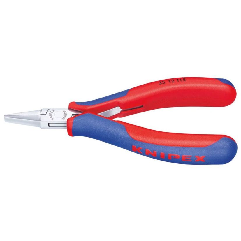 Pince de préhension pour l´électronique - mâchoires plates larges longueur 22,5 mm, KNIPEX, 35 12 115 SB