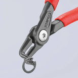 Pince de précision pointes coudées à 90° pour circlips intérieur Ø12/25mm, KNIPEX, 48 21 J11