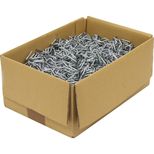 Lot de 1000 boucles métalliques galvanisées 13mm pour feuillard textile