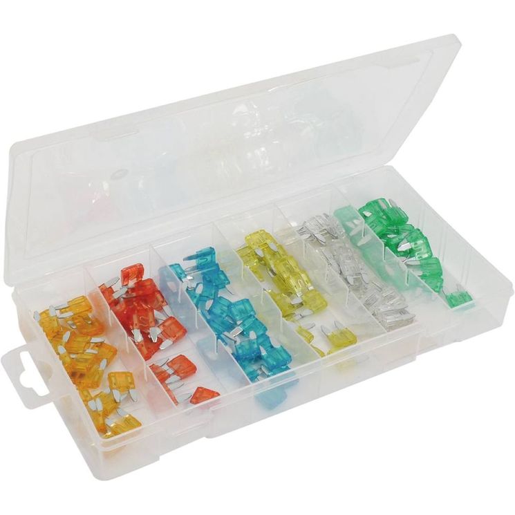 Assortiment de 120 mini fusibles enfichables, 5 à 30 A