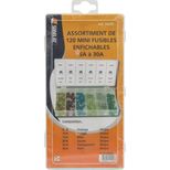 Assortiment de 120 mini fusibles enfichables, 5 à 30 A