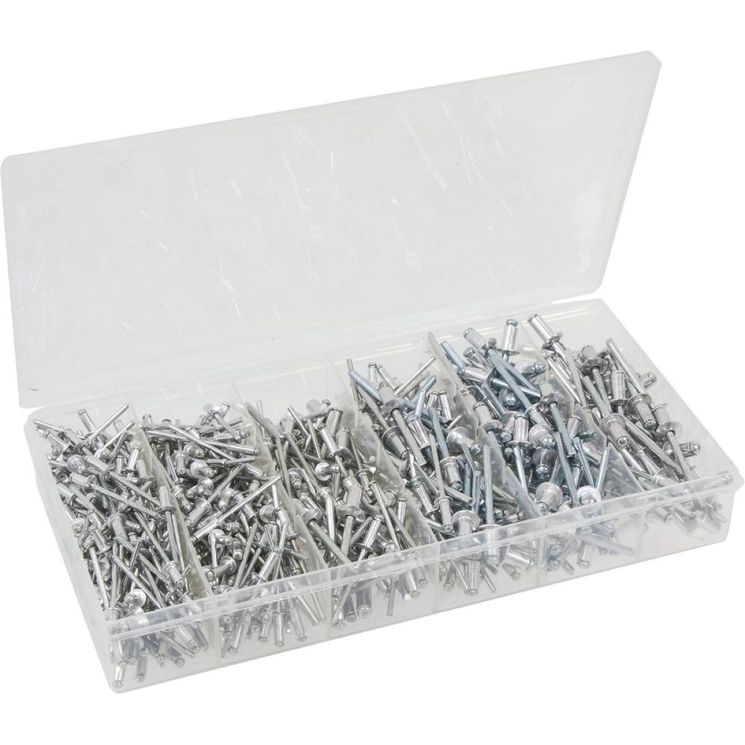 Assortiment de 500 rivets aluminium, KLIPPER