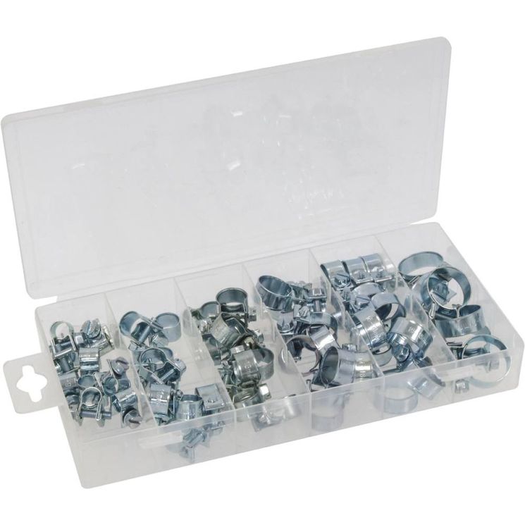 Assortiment de 56 colliers à durite de 6x8 à 19x21 mm, KLIPPER