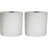 Lot de 2 bobines essuie mains 21x30 ouate blanche