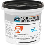 Seau de 100 lingettes dégraissantes mains, multi-usages, multi-surfaces