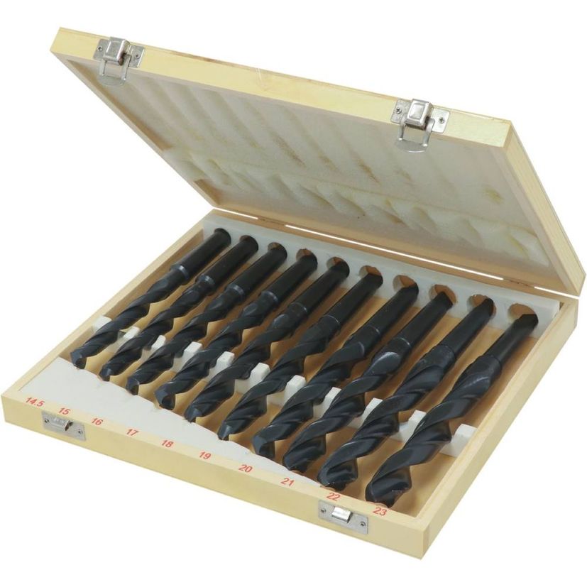 Coffret de foret cône morse HSS, foret CM2 laminé, DRAKKAR