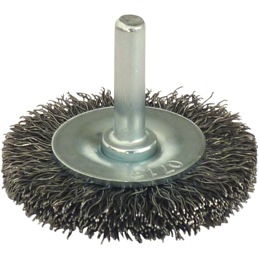 Brosse circulaire sur tige Ø 50mm, hauteur 7mm, épaisseur du fil acier 0,30mm, DRAKKAR