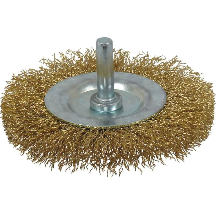 Brosse circulaire sur tige Ø 75mm, hauteur 10mm, épaisseur du fil laiton 0,20mm, DRAKKAR