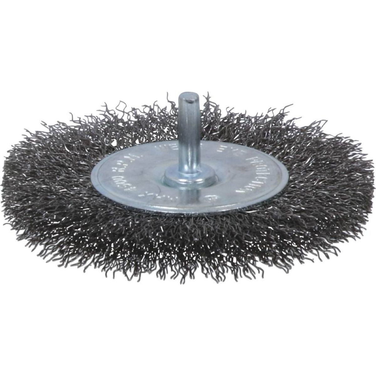 Brosse circulaire sur tige Ø 100mm, hauteur 12mm, épaisseur du fil acier 0,30mm, DRAKKAR