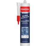 Cartouche mastic silicone blanc, 300 ml, spécial maçonnerie et menuiserie