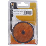 Catadioptre rond à fixer orange, diamètre 60 mm, par 2